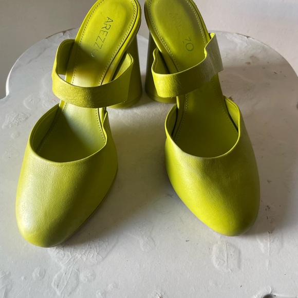 Women's Lime Green Mules - Picture 5 of 16